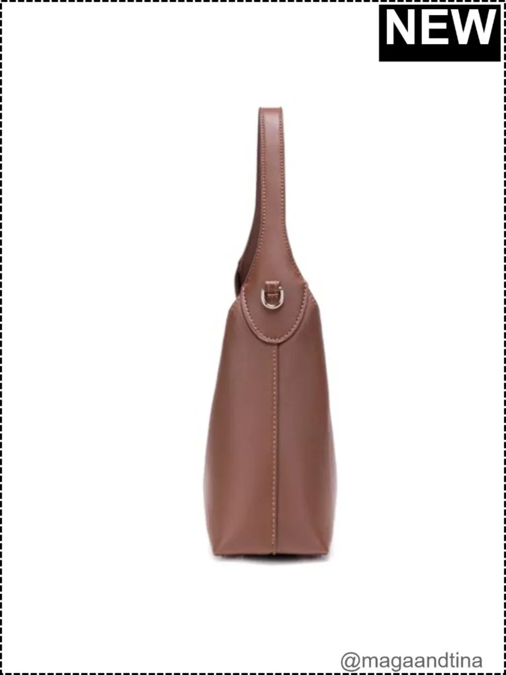 Trendy Faux Leather Crossbody Hobo Bag Women Shoulder Handbag Purse with Chain